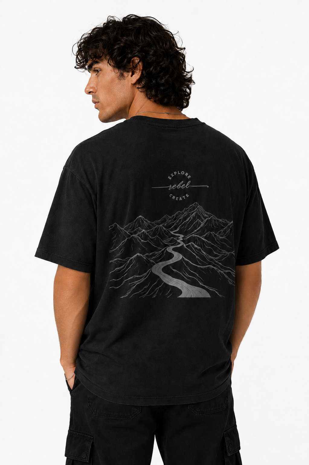 Explorer 001 - Founder's Edition™ black tee back graphic